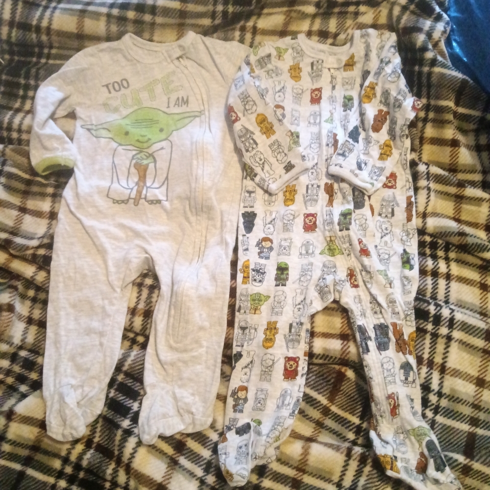 Star Wars Kids One Pieces - Gray and Multicolor Yoda